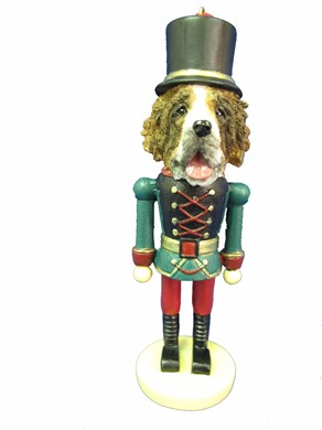 Raining Cats and Dogs | Saint Bernard Nutcracker Christmas Ornament