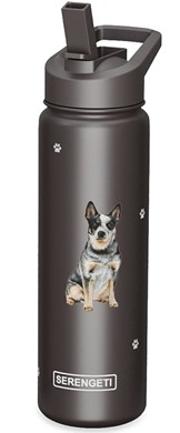 Raining Cats and Dogs |Australian Cattle Dog Serengeti Insulated Water Bottle