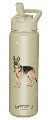 Raining Cats and Dogs |German Shepherd Serengeti Insulated Water Bottle