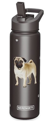 Raining Cats and Dogs |Pug Serengeti Insulated Water Bottle