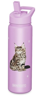 Raining Cats and Dogs |Maine Coon Cat Serengeti Insulated Water Bottle
