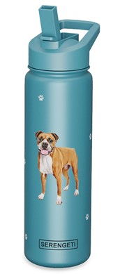 Raining Cats and Dogs |Boxer Dog Serengeti Insulated Water Bottle
