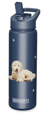 Raining Cats and Dogs |Goldendoodle Serengeti Insulated Water Bottle
