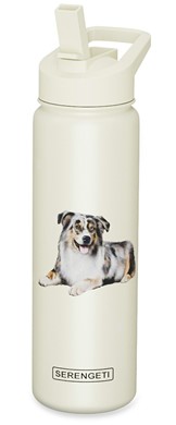 Raining Cats and Dogs |Australian Shepherd Serengeti Insulated Water Bottle