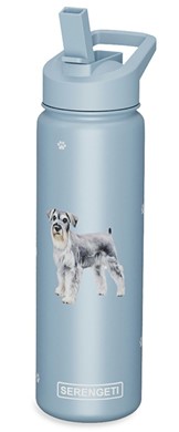 Raining Cats and Dogs |Schnauzer Serengeti Insulated Water Bottle