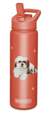 Raining Cats and Dogs |Shih Tzu Serengeti Insulated Water Bottle