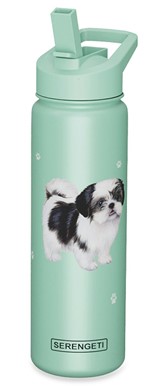 Raining Cats and Dogs |Shih Tzu Black Serengeti Insulated Water Bottle