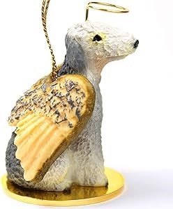 Raining Cats and Dogs | Bedlington Terrier Angel Ornament