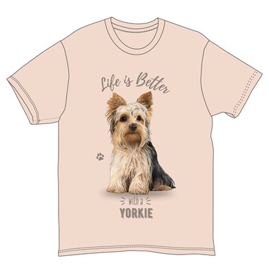 Raining Cats and Dogs |Life is Better Yorkshire Terrier T-Shirts