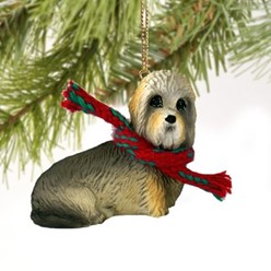 Dandie Dinmont Christmas Ornament