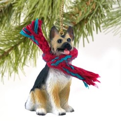 German Shepherd Christmas Ornament