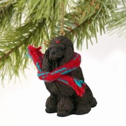 Poodle Christmas Ornament