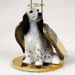 English Setter Angel Ornament