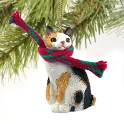 Japanese Bobtail Cat Christmas Ornament
