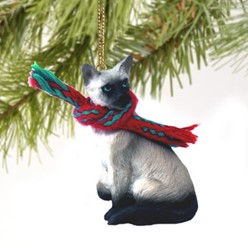 Siamese Cat Christmas Ornament