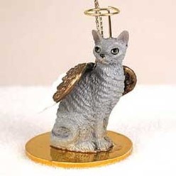 Cornish Rex Cat Angel Ornament