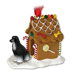 Afghan Hound Gingerbread Christmas Ornament