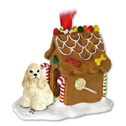 Cocker Spaniel Gingerbread Christmas Ornament- click for more breed colors
