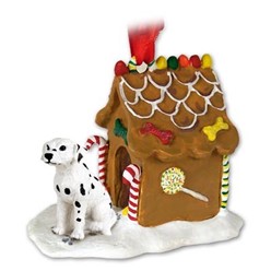 Dalmatian Gingerbread Christmas Ornament