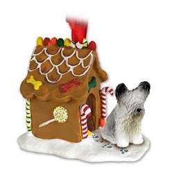 Skye Terrier Gingerbread Christmas Ornament