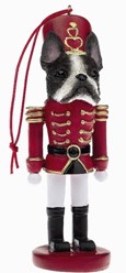Boston Terrier Nutcracker Dog Christmas Ornament
