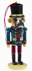 Boxer Fawn Uncropped Nutcracker Dog Christmas Ornament