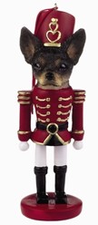 Chihuahua Black and White Nutcracker Dog Christmas Ornament