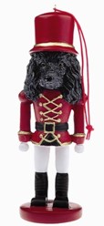 Poodle Black Nutcracker Dog Christmas Ornament