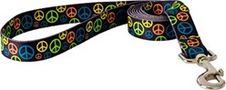 Neon Peace Signs Leash