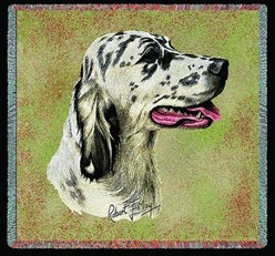 English Setter Blue Belton Throw