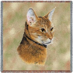 Abyssinian Cat Throw