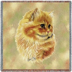 Persian Cat Cameo Throw