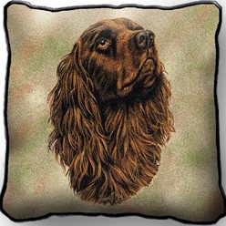 Boykin Spaniel Tapestry Pillow, Made in the USA