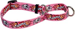 Luv My Dog Pink Martingale Collar