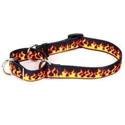 Red Flames Martingale Collar