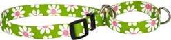 Green Daisy Martingale Collar