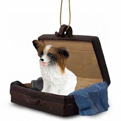 Papillon Traveling Companion Ornament