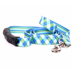 Uptown Blue and Green Argyle Leash