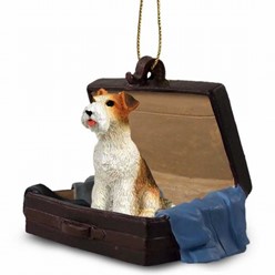 Wire Fox Terrier Traveling Companion Ornamnet