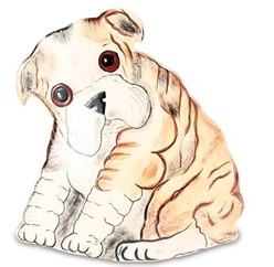 Bulldog Vase