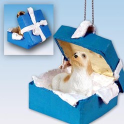 Petit Basset Griffon Vendeen Gift Box Holiday Ornament