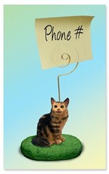 Maine Coon Cat Memo Holder - click for more breed colors