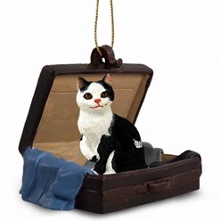 Manx Cat Traveling Companion Ornament