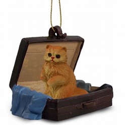 Persian Cat Traveling Companion Ornament