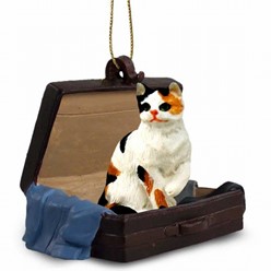 Calico Cat Traveling Companion Ornament