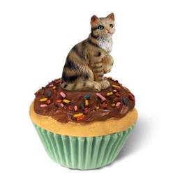 Brown Tabby Cat Kittycake Trinket Box