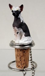 Chinese Crested Bottle Stopper