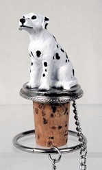 Dalmatian Bottle Stopper