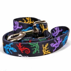 Geckos Black Leash