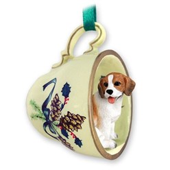 Beagle Tea Cup Holiday Ornament